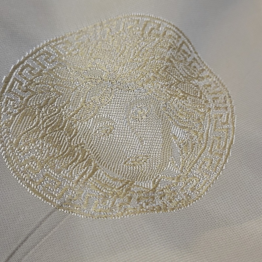 Vtg Gianni Versace Couture Wool Blazer Mens 52 Beige Medusa Lining Switzerland - Picture 8 of 10
